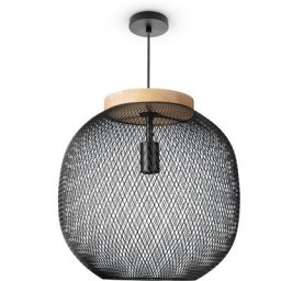 Paco Home - Suspension Lampe Salle à Manger Lampes En Osier Métal Cuisine Industrie E27 Lampe à