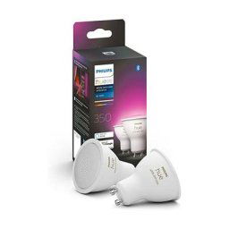 Philips - Hue Ampoules led Connectées White & Color Ambiance GU10 Compatible Bluetooth, pack de 2,