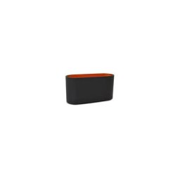 Miidex Lighting - Applique murale led GU10 Pavé arrondi noir