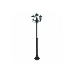 Lampadaire Extérieur 3 Têtes 3x60W E27 Fonte Noir loan