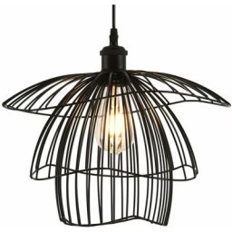 Suspension Métal Lampe suspendue rétro en fer E27, design moderne, luminaire décoratif d'intérieur,