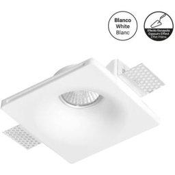 Barcelona Led - Support à encastrer en plâtre pour ampoule GU10