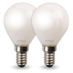 Lot de 2 Ampoules led E14 Dépoli 4.5W Eq 40W P45 Température de Couleur: Blanc chaud 2700K