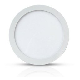 Miidex Lighting - Plafonnier led luna - 18W Ø220 mm blanc-chaud-3000k - blanc