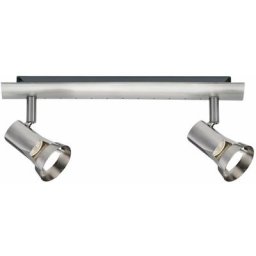 Spot Teja 2 flamme nickel satiné sans lampe, max. 10W GU10 666,99