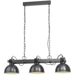 Lampe à suspension Lubenham 1 nickel antique, crème L: 90 cm B: 20 cm H: 110cm