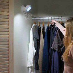 Shop-story - led lamp 360° : Lampe led Sans Fil Avec Détecteur De Mouvement Pivotante à 360°