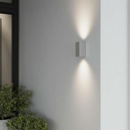 Led Applique Exterieur 'Tavi' en aluminium pour couloir - argenté