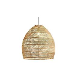 Suspension, Lampe en Rotin Pendentif Lumière Vintage Abat-Jour Suspendu E27 Salle à Manger Décor à