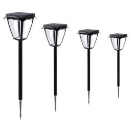 Silamp - Spot Solaire Connecté à piquer Lanterne rgbw IP54 60cm (Lot de 4) - rgbw