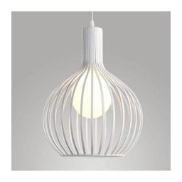 Stoex - Lustre Suspensions Industrielle Cage fer Lustre Abat-Jour E27 Blanc