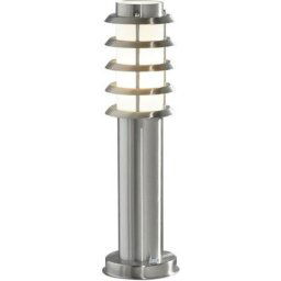 Konstsmide Trento Piédestal de poteau de portail extérieur moderne en acier inoxydable, IP44