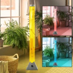 Changement de couleur de commutateur de câble de lampe sur pied de poisson décoratif clair de
