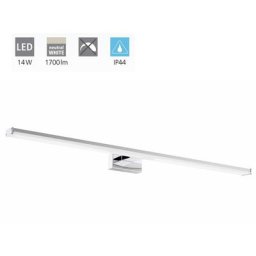 Miroir lumière Pandella 1 en chrome, d'argent et 14W blanc l: 78 h: 4cm