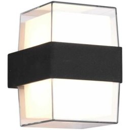 Trio - Applique extérieur moderne métal Molina carré - Anthracite