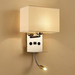 Applique Murale Intérieure avec Flexible led Liseuse, Applique de Chevet avec Port usb Applique et