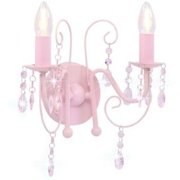 Vidaxl - Applique murale à perles Rose 2 ampoules E14 Rose