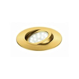 Intec Light - Spot encastré led Orientable 25 5W 3000K IP44 400lm 120 en Polycarbonate Doré - zenit