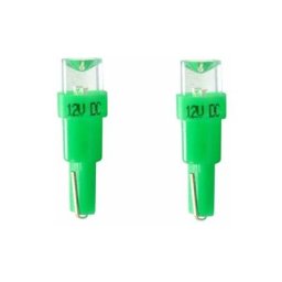 2x ampoule led 12V T5 W2x4,6d vert voiture moto camion tracteur remorque