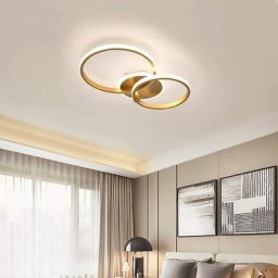Plafonnier LED , Lampe de Plafond Ronde 42W 3500LM, Lustre LED Plafonnier en Aluminium et acrylique
