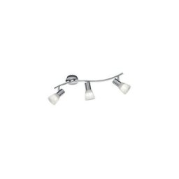 Trio leuchten plafonnier led ''levisto nickel mat/verre d'albâtre blanc 871010307