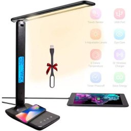 Magicfox - Lampe de bureau led Dimmable, 3 Modes - 3 Niveaux de luminosité - Affichage lcd