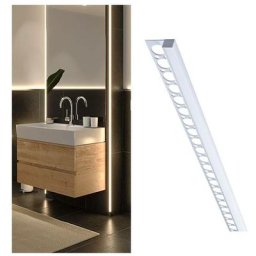 Cadre de profil de cadre lumitiles avec diffuseur 2M aluminium anodisé, aluminium satiné