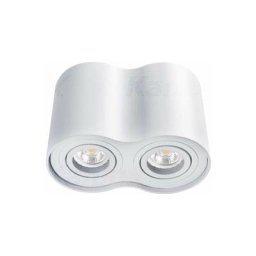 Plafonnier en Saillie bord Double GU10 Orientable - Blanc