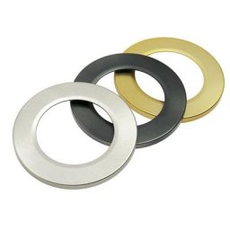 Iluminashop - Kit 3 Anneaux pour Downlight Led Road (Níquel, Noir, Doré)