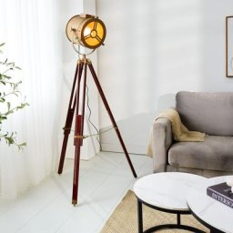 Finn Lampadaire Industriel Métal - Gris