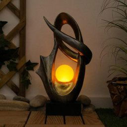 Lampe d'extérieur led décoration solaire effet feu jardin terrasse éclairage lampe design argent