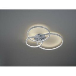 Plafonnier Aaron Nickel Mat 1x36W smd led - Gris