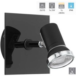 Salle de bains lumière tamara 1 clairement l: 12 w: 12cm dimmable IP44