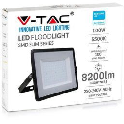 Pro VT-100 Projecteur led 100W slim noir Chip Samsung smd blanc froid 6400K - sku 21414 - Noir