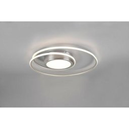 Plafonnier Moderne Circulaire Yava Nickel Led Dimmer Trio Lighting