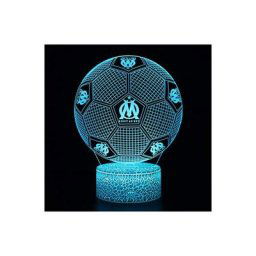 Deal Best football forme 3d illusion optique intelligent 7 couleurs led night light lampe de table