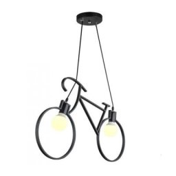 Lampe suspendue APP216-2CP vélo noir 68X36 cm 2-POINTS de lumière E27 68X5X36CM reglable - noir