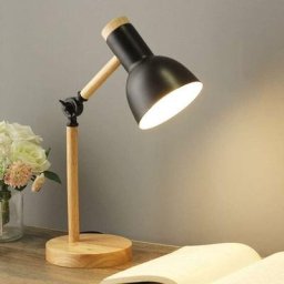 Décoration Led Lampe de Table Lampe de Bureau Salon Lampe en Bois Moderne