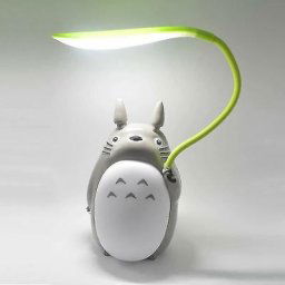 Lampe de bureau de chargement usb Cartoon Totoro, veilleuse créative à double usage (ventre blanc