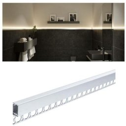 Paulmann - Profilé Encastré LumiTiles Top 1m avec diffuseur Alu anodisé/Satin