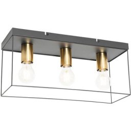 Kodi - Plafonnier Moderne - 3 lumière - l 45 cm - Doré/Laiton - Moderne - Éclairage intérieur
