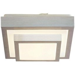 Led Plafonnier 'Mirco' en métal pour salon & salle à manger - aluminium, blanc