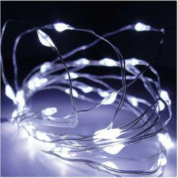 Guirlande lumineuse Micro led 2 m Blanc froid 40 led ca à piles