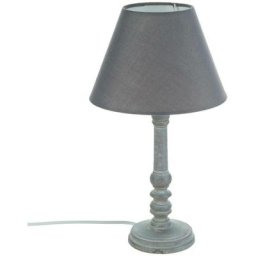 Atmosphera - Lampe en bois gris H36 créateur d'intérieur - Gris
