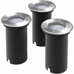 Lampe led encastrable au sol d'extérieur 3 pièces Rond Vidaxl n/a