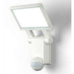 Applique murale led extérieur avec détecteur de mouvements IP44 blanche jardin terasse blanche