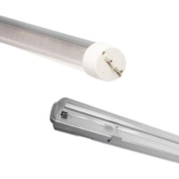 Kit de Réglette led étanche + Tube Néon led 60cm T8 10W - Blanc Neutre 4000K - 5500K - Blanc Neutre