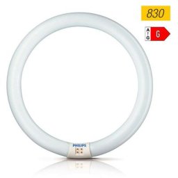 Tube Fluorescent Circulaire 32w Ø30cm Triphosphor 830k Lumière Chaude Philips
