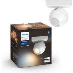 Hue White Ambiance buckram Spot 1x5.5W extension - Blanc (Télécommande non incluse), compatible