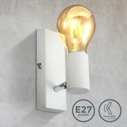 Applique murale, luminaire vintage, spot mural design rétro, orientable & pivotant, douille E27,